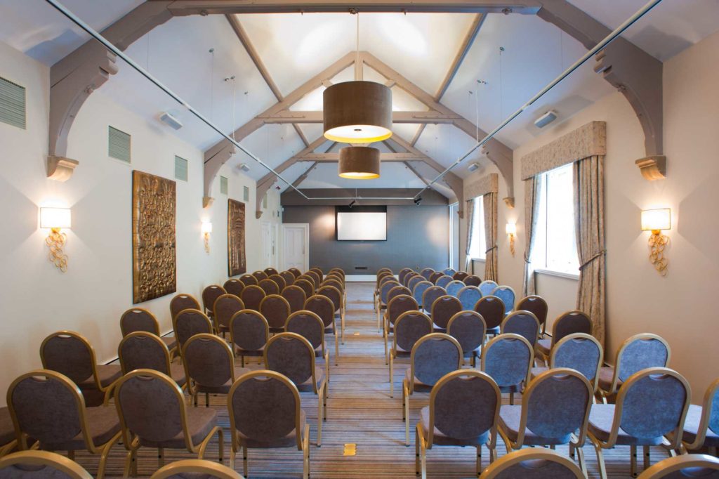 The main events space at a wedding and conferencing venue.